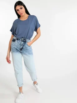 Jeans Louise Francoise Jeans donna carrot fit cavallo bassobolla
