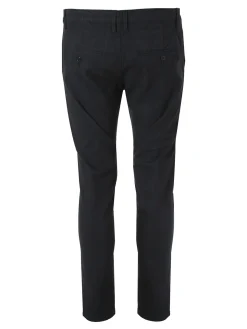 Jeans Yesed Pantaloni casual da uomo slim fit in cotone con stampa principe di galles - nero