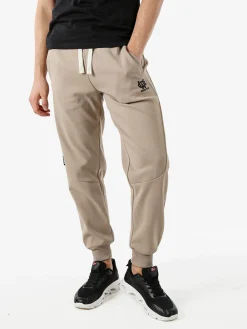 Jeans Yesed Pantaloni sportivi da uomo con coulisse e polsini - khaki