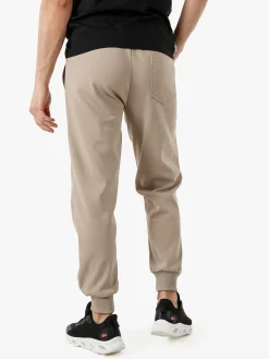 Jeans Yesed Pantaloni sportivi da uomo con coulisse e polsini - khaki
