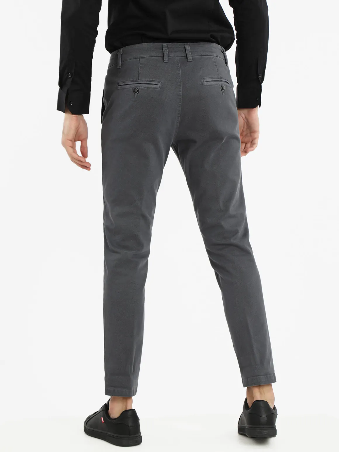 J.E. Mc Collum Pantaloni slim fit da uomo in cotone taglie grandi