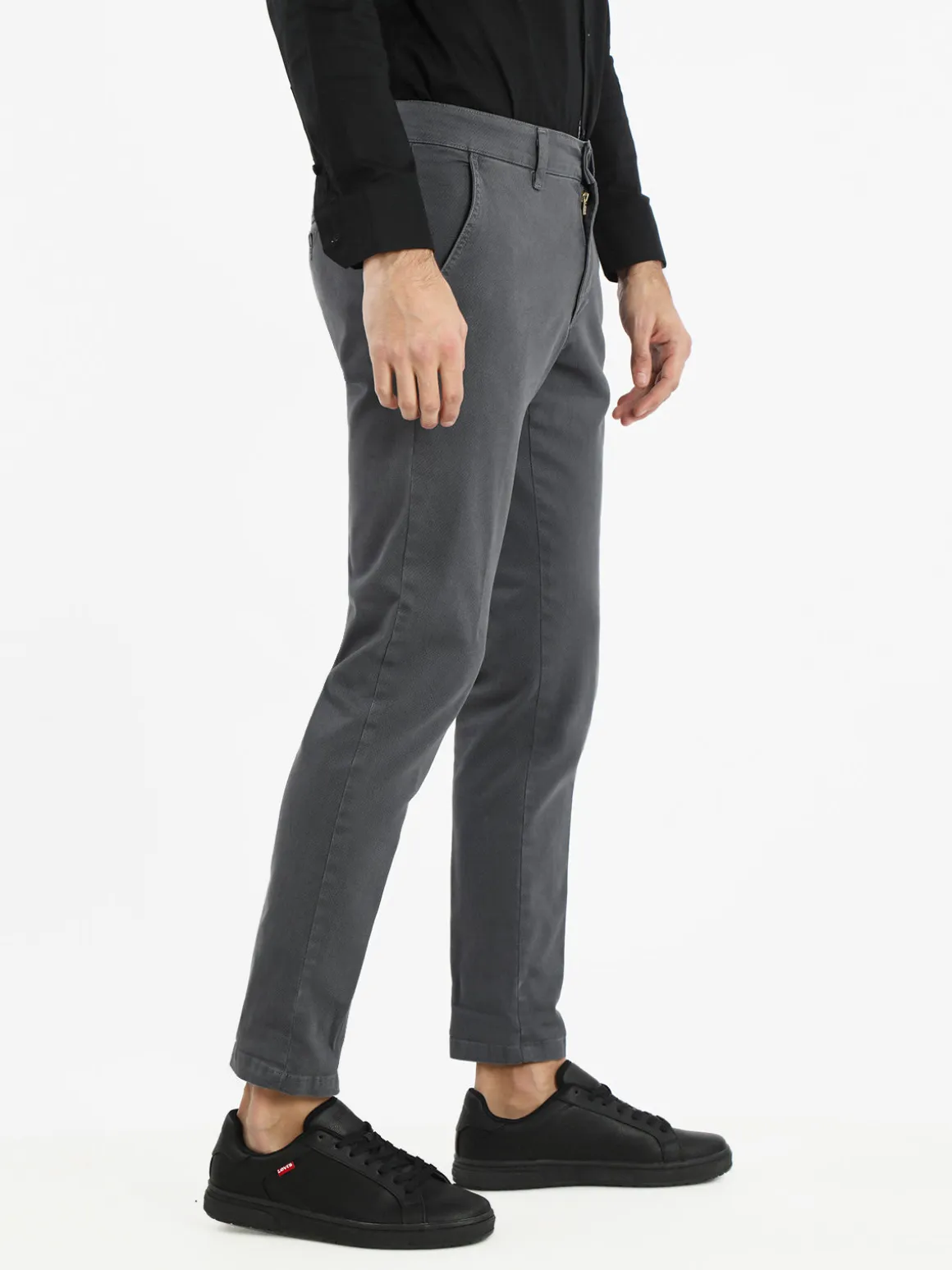 J.E. Mc Collum Pantaloni slim fit da uomo in cotone taglie grandi