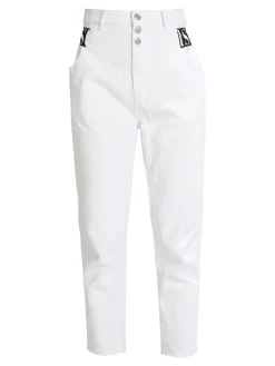Jessy'S Chic Jeans bianco donna con cavallo basso