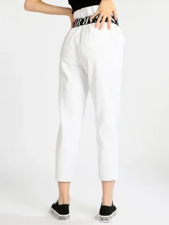 Jessy'S Chic Jeans bianco donna con cavallo basso