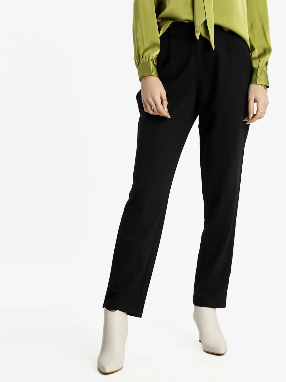 Jmzy Orignal Design Pantaloni donna a vita alta gamba dritta
