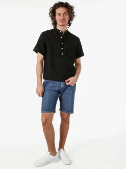 Johnny Looper Bermuda da uomo con coulisse - jeans