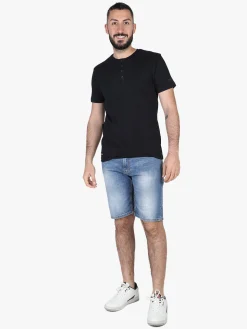 Johnny Looper Bermuda uomo in jeans regular fit
