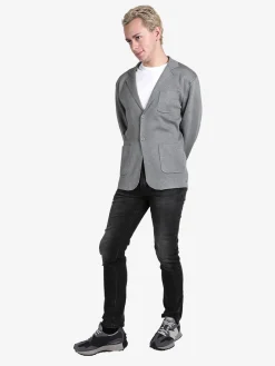 Johnny Looper Blazer da uomo in maglia con bottoni