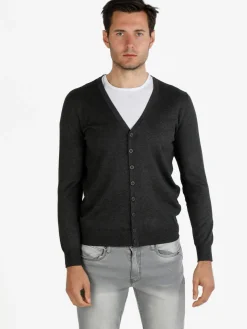 Johnny Looper Cardigan uomo in maglia con bottoni