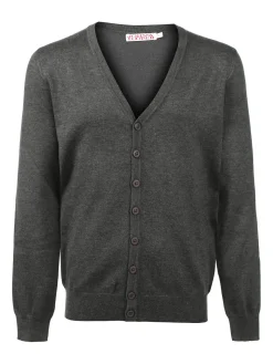 Johnny Looper Cardigan uomo in maglia con bottoni
