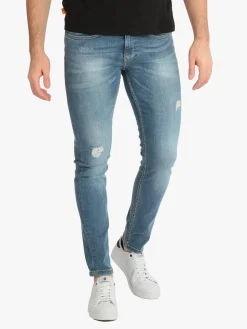 Johnny Looper Jeans uomo slim fit con strappi