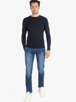 Johnny Looper Maglia girocollo da uomo in cotone