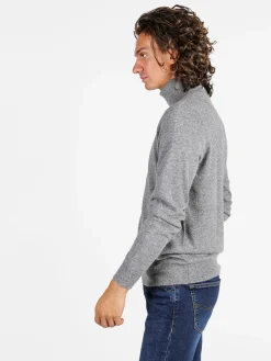 Johnny Looper Maglione dolcevita da uomo in misto lana - grigio
