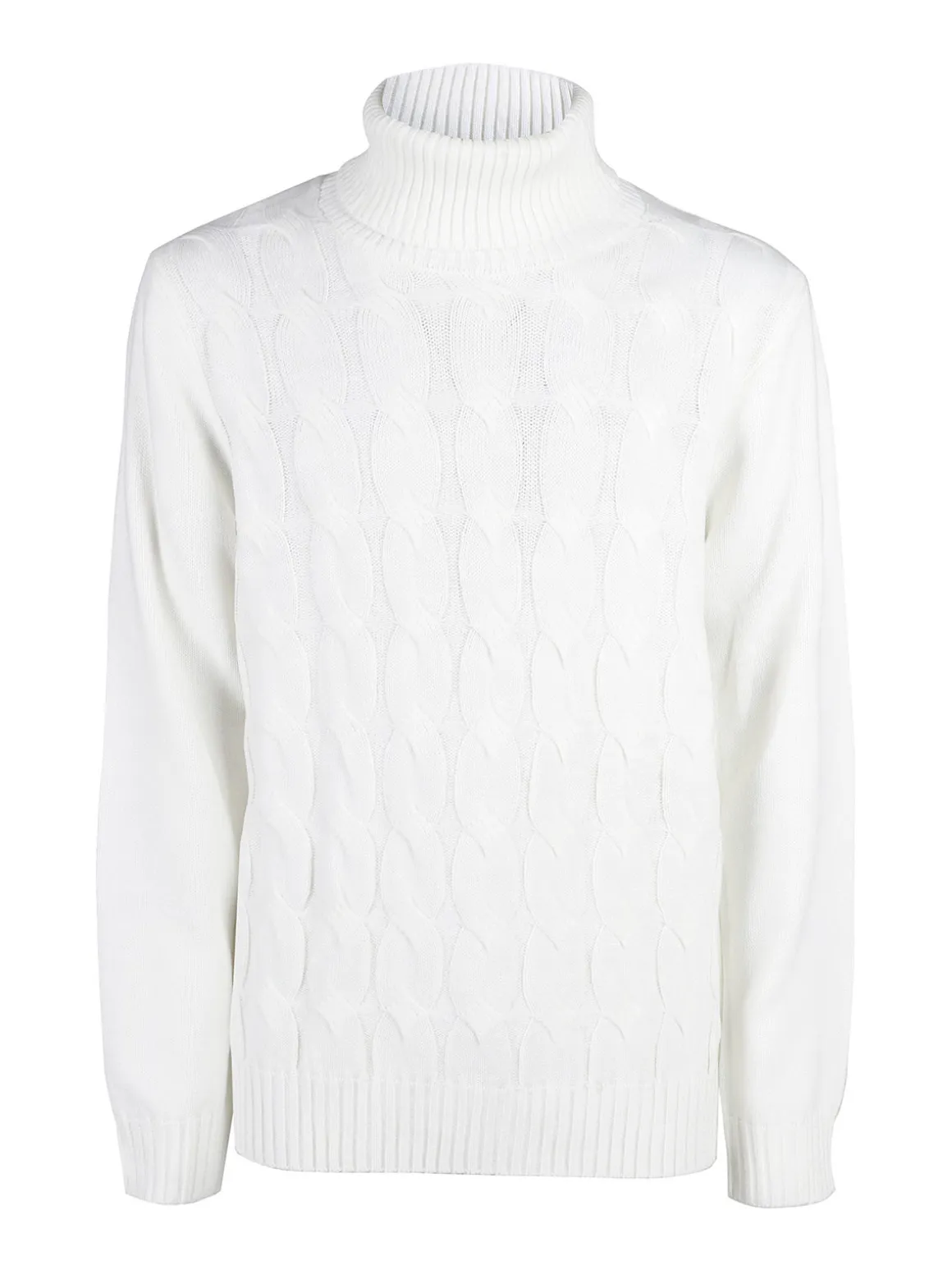 Johnny Looper Maglione dolcevita da uomo a trecce