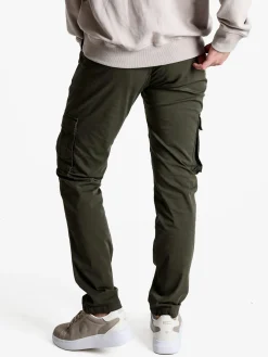Johnny Looper Pantaloni cargo da uomo slim fit in cotone