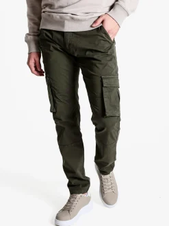 Johnny Looper Pantaloni cargo da uomo slim fit in cotone