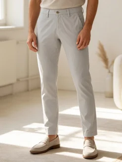 Johnny Looper Pantaloni da uomo in cotone slim fit
