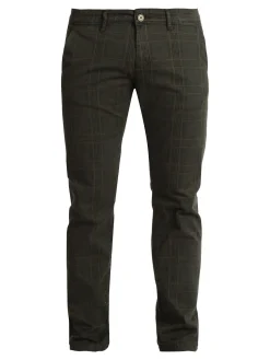 Johnny Looper Pantaloni da uomo slim fit a quadri