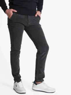 Johnny Looper Pantaloni da uomo in velluto slim fit