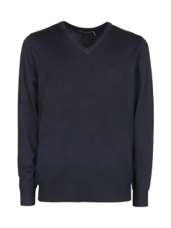 Johnny Looper Pullover da uomo in maglia con scollo a V