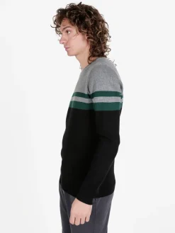 Johnny Looper Pullover girocollo da uomo a costine