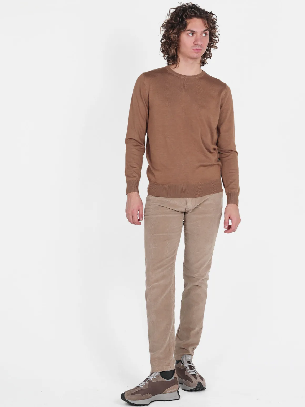 Johnny Looper Pullover girocollo da uomo in maglia