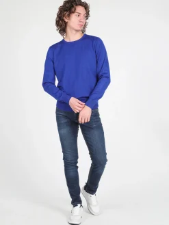 Johnny Looper Pullover girocollo da uomo in maglia