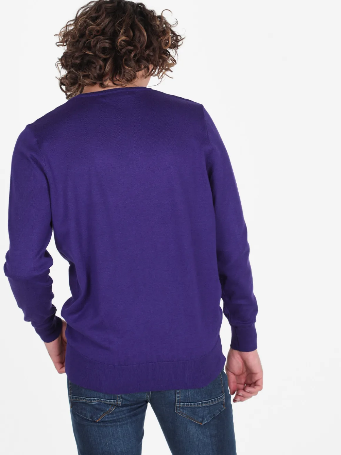 Johnny Looper Pullover girocollo da uomo in maglia