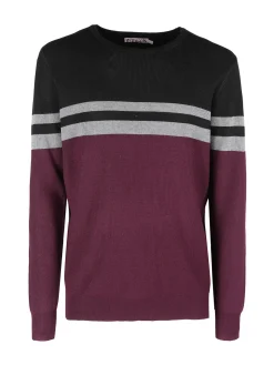 Johnny Looper Pullover girocollo da uomo a costine