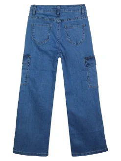 J Y Jeans cargo da ragazza a gamba dritta