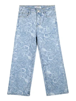 J Y Jeans da ragazza a gamba dritta con stampe - jeans