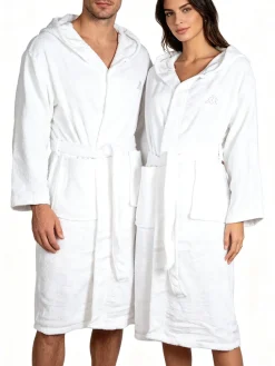 Kappa Accappatoio unisex in spugna di cotone con cappuccio