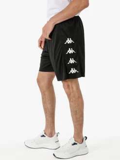Kappa Bermuda sportivi da uomo con logo - nero