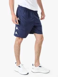 Kappa Bermuda sportivi da uomo con logo - blu scuro