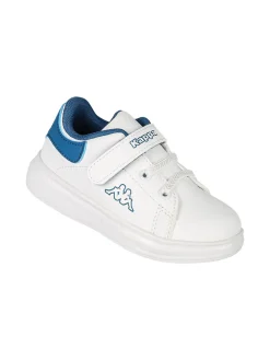 Kappa BLOOP Sneakers da bambino in ecopelle con cinturino a strappo - bianco