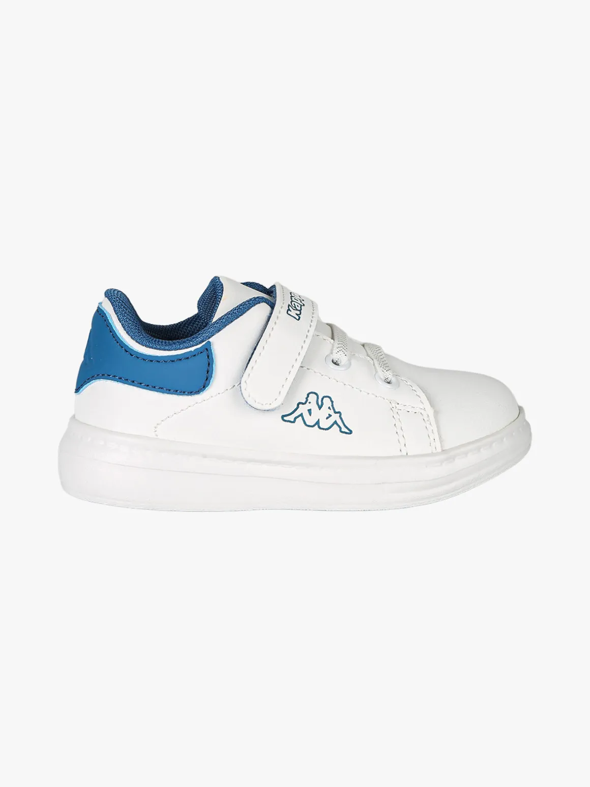 Kappa BLOOP Sneakers da bambino in ecopelle con cinturino a strappo - bianco