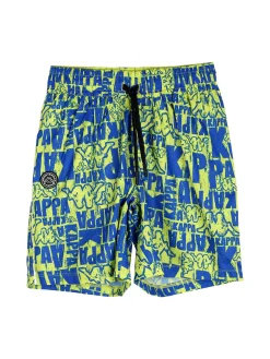 Kappa Boxer mare da ragazzo con stampa logo - limone