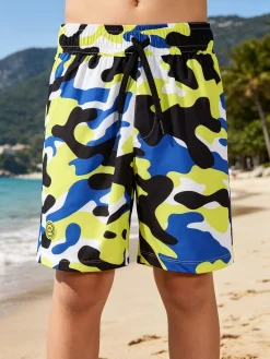 Kappa Boxer mare da ragazzo mimetici - limone