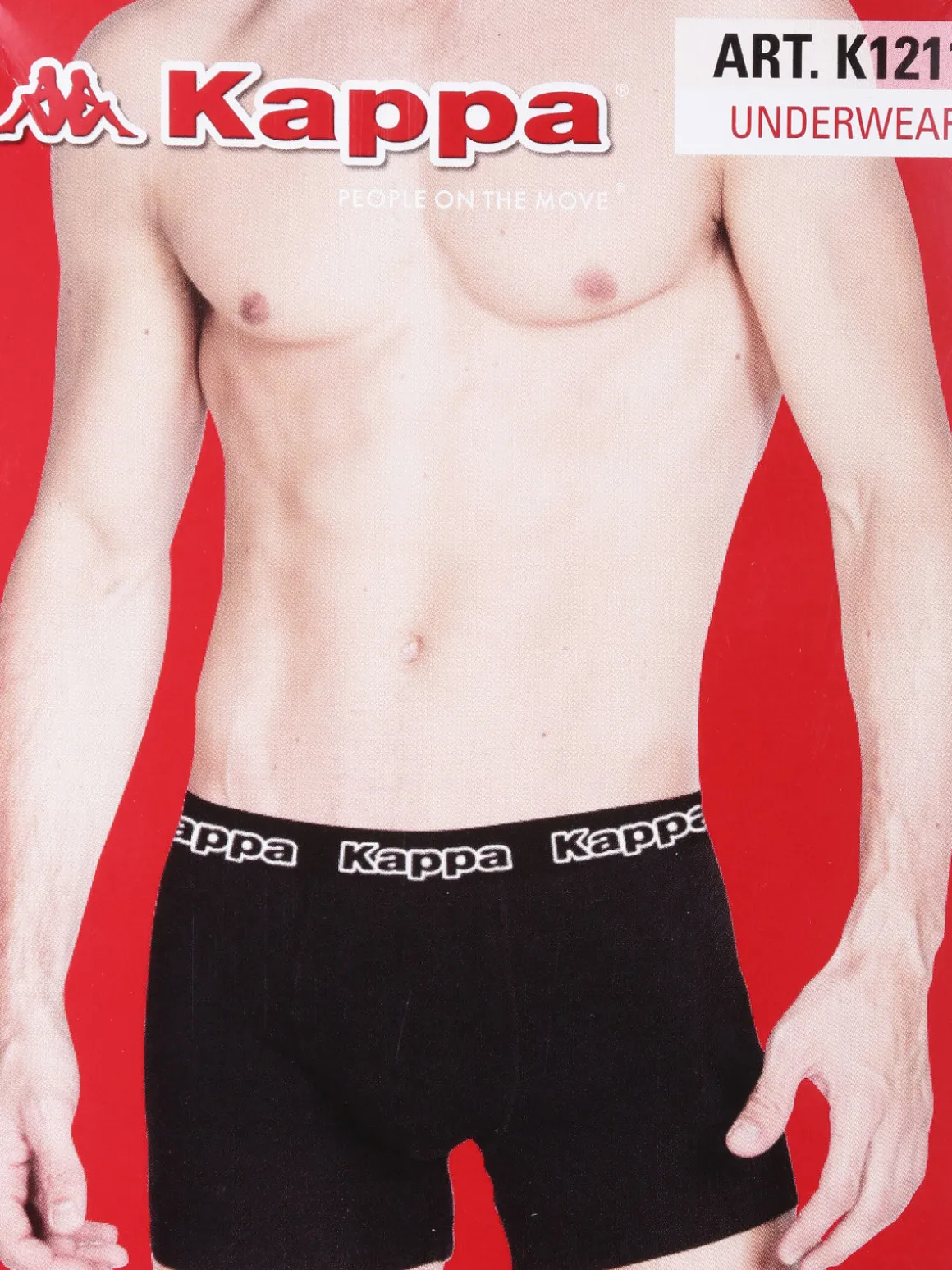 Kappa Boxer uomo in cotone con scritta