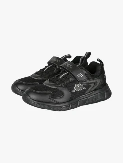 Kappa BREEZE Sneakers da bambino sportive in mesh con cinturino a strappo - nero