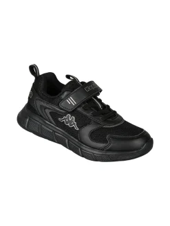 Kappa BREEZE Sneakers da bambino sportive in mesh con cinturino a strappo - nero