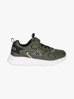 Kappa BREEZE Sneakers da ragazzo sportive in mesh con cinturino a strappo - militare