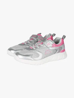 Kappa BREEZE Sneakers sportive da ragazza con cinturino a strappo - argento