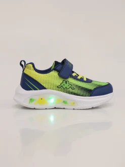 Kappa BREEZE Sneakers sportive da ragazzo con luci e cinturino a strappo - multicolore