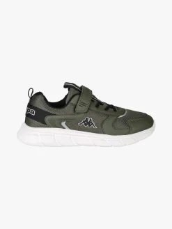 Kappa BREEZE Sneakers sportive da ragazzo con cinturino a strappo - militare
