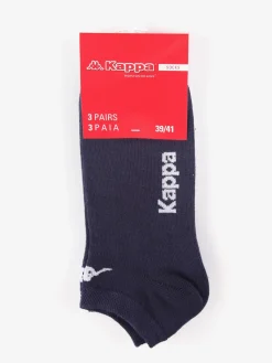 Kappa Calze corte in cotone jersey 3 pezzi