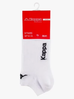 Kappa Calze corte in cotone jersey 3 pezzi