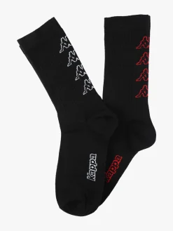 Kappa Calze corte in cotone uomo con logo. Confezione da 2 paia
