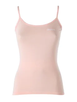 Kappa Canotta donna in cotone bielastico a spalla stretta - rosa