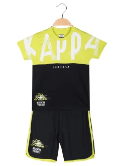 Kappa Completo corto da bambino in cotone con t-shirt e bermuda